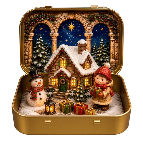 Christmas Decorations Candlelight Meeting Figurine Snowman Scene Ornament Prop Handmade Creative Charm for Home Table Desk Shelf Holiday Decor Indoor Gifts