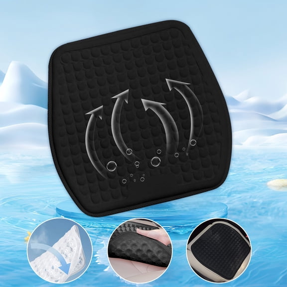 Clearance Christmas Decoration! Christmas Decorations,Car Cushion Summer Cool Pad Breathable Universal Car Cushion Honeycomb Cold Gel Ventilation Cool Seat Cover on Clearance