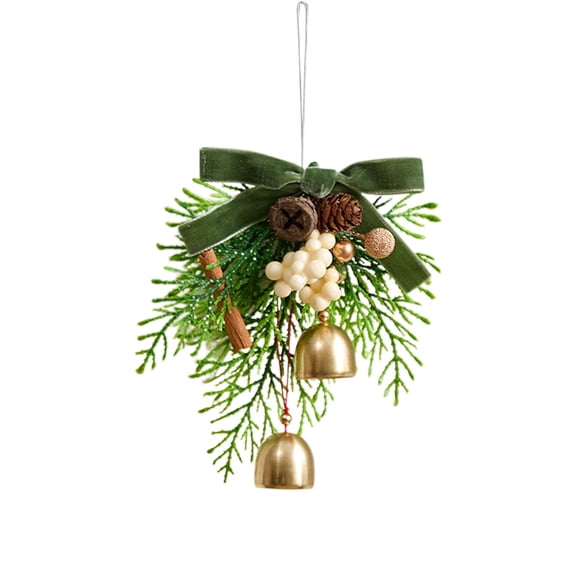 Christmas Decorations, Christmas Bells-Christmas Tree Bell Pendant Festive Hanging Decorations with Pinecones Ribbons for Christmas Tree Wreaths Home &