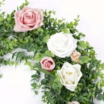 Christmas Decorations Christmas Garland with Lights 5.91FT Artificial Christmas Garland Realistic Outdoor Garland Fabric Christmas Tree Garland For Decoration For Home Door Wall Decoration