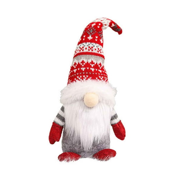 Christmas Decorations, Christmas Gnomes Plush Decorations for Home Window Table Fireplace Shelf Sitter Christmas Party Decoration Gifts(Red)