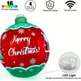 thumbnail image 1 of Christmas Decorations Christmas Inflatable Ball Giant PVC Inflatable Ball Outdoor with LED Lights Remote Snowflake Merry Christmas Yard Decoration Outside Lawn Yard Garden Home Party Holiday Xmas, 1 of 8