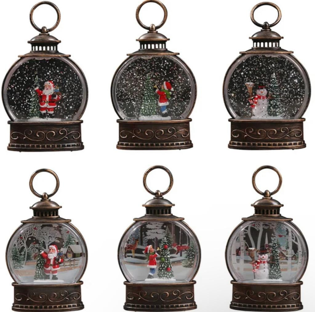 Christmas Lantern Snow Globe