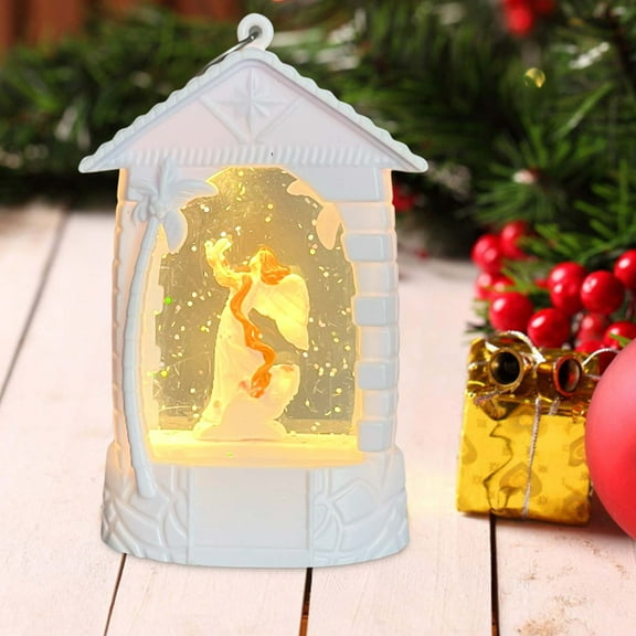 Christmas Decorations Christmas Lanterns,Xmas Gifts Christmas Snow Globe Vintage Home Suitable for Party Wedding Indoor Outdoor Patio,Sparkling with Music Singing