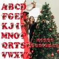 thumbnail image 1 of Christmas Decorations Christmas Ornaments 26 Letters Christmas Tree Decoration Pendant 3.94inch Monogram Ornaments DIY Hanging Xmas Alphabet for Xmas Tree Home Decor Gifts for Family Friends, 1 of 4