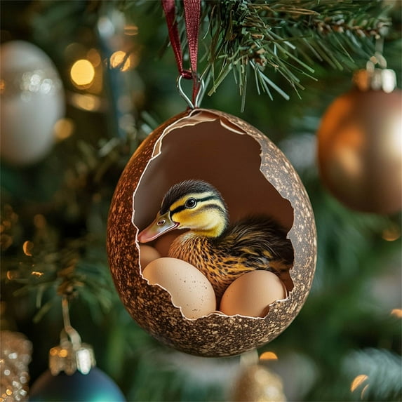 Christmas Decorations Christmas Ornaments Baby Animals Ducks Dinosaur Snake Eggs, Christmas Tree Pendant Decorations, Holiday Tree Hanging Ornaments, Festive Christmas Home Decor