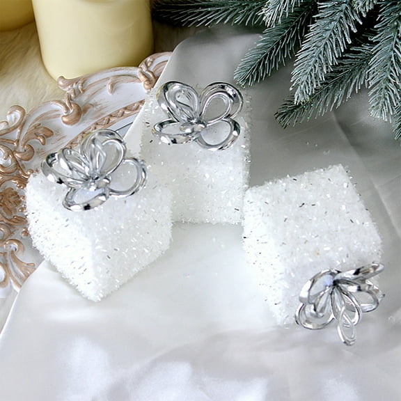 Christmas Decorations, Christmas Ornaments, Three-Pack Foam Christmas Balls with Lanyard for Tree, Set Of Gold Red White Holiday Spheres