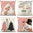 thumbnail image 1 of Christmas Decorations - Christmas Pillow Covers 18x18 Set of 4, Holiday Christmas Decor Home Sofa Couch Cushion Indoor Decorations, 1 of 6