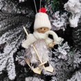 thumbnail image 1 of Christmas Decorations Christmas Ski Girl Pendant Cute Yarn Ski Figure Christmas Tree Ornament Accessory Pendant Christmas Crafts, 1 of 3