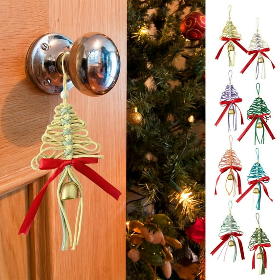 Christmas Decorations, Christmas Tree Decorations, Woven Hanging Ornaments, Unique Design + Durable Material, Festive Scene Decor, for Holiday Celebrations, Enhances Home Ambiance, Seasonal Decor, Gi