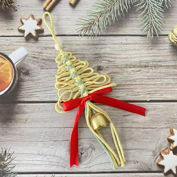 Christmas Decorations, Christmas Tree Decorations, Woven Hanging Ornaments, Unique Design + Durable Material, Festive Scene Decor, for Holiday Celebrations, Enhances Home Ambiance, Seasonal Decor, Gi