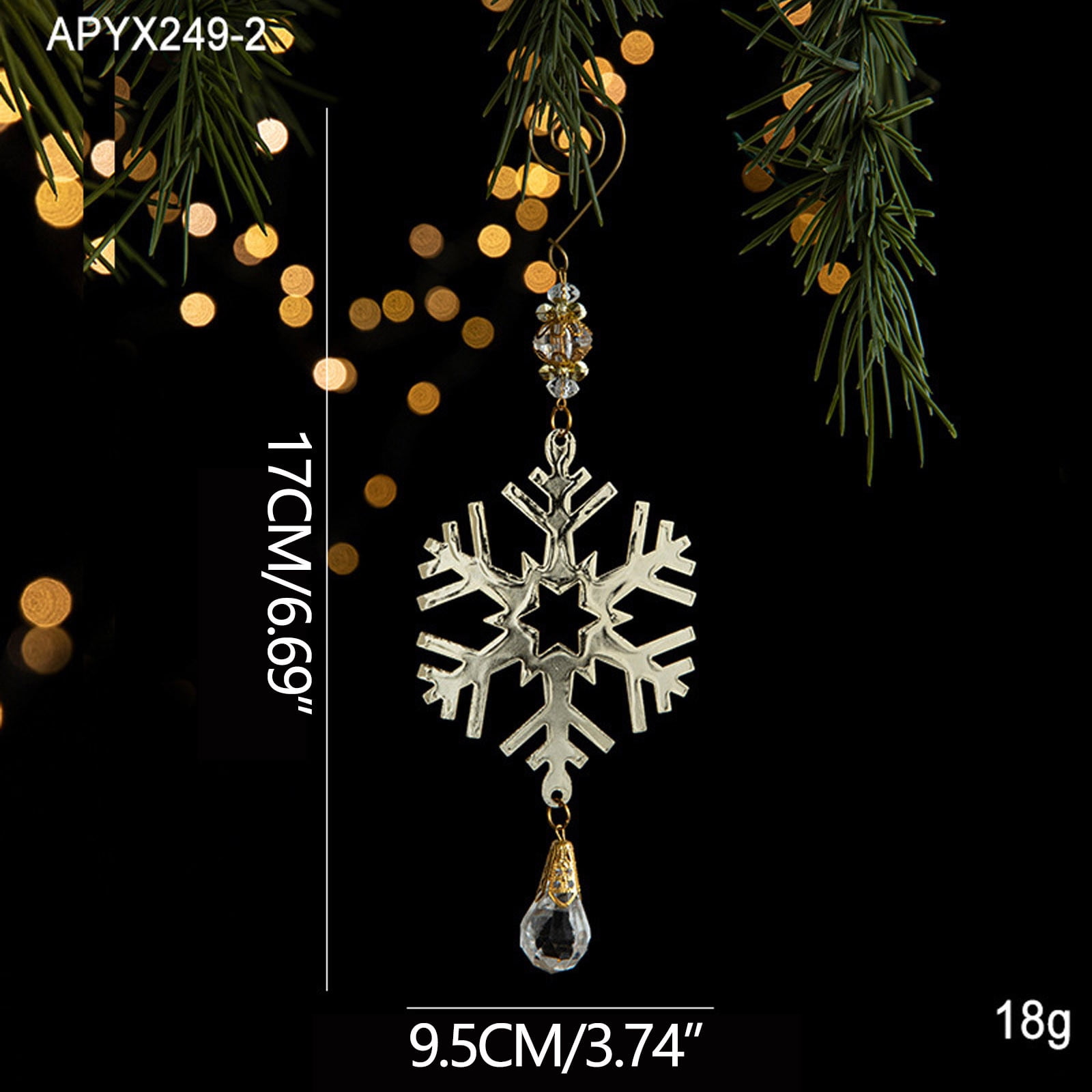 Christmas Decorations Christmas Tree Iron Art Decoration, Snowflake Decorations, Pendants