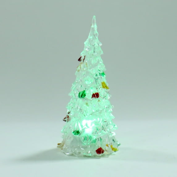 Christmas Decorations Clearance 1 Piece Christmas Tree Colorful LED Acrylic Night Light Christmas Decoration