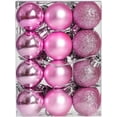 thumbnail image 1 of Christmas Decorations Clearance, 24Pcs Christmas Balls Ornaments, 1.18'' Shatterproof Christmas Tree Decorations Ornaments, Christmas Decorations for Indoor Home Holiday Wedding Party Pink, 1 of 7