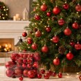 thumbnail image 1 of Christmas Decorations Clearance – 50 PCS Christmas Ornaments Set, Shatterproof Christmas Tree Balls Ornaments, Christmas Ball Hanging Decor for Xmas Tree Home Indoor Outdoor Party (Red), 1 of 9