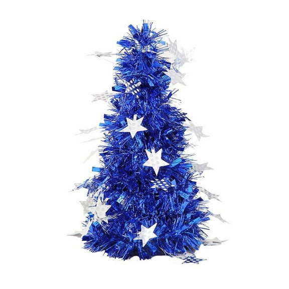 Christmas Decorations Clearance, Artificial Mini Christmas Tree, 10'' Small Christmas Tree for Home Bedroom Table Top Decor Winter Ornaments Craft Decorations Blue A