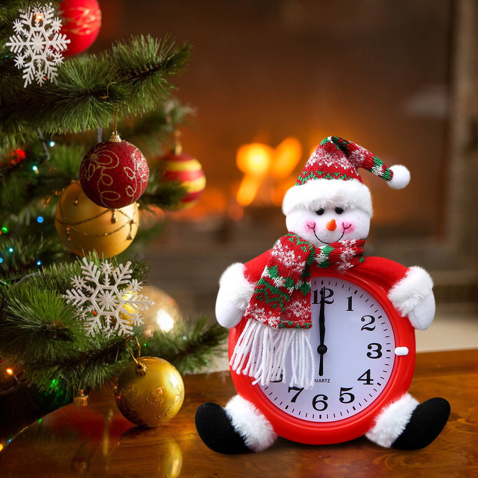 Christmas Decorations Clearance Christmas Clock Bedside Decoration