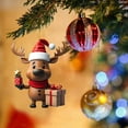 thumbnail image 1 of Christmas Decorations Clearance Christmas Decorations for Tree Christmas Ornaments Decorative Reindeer Family Pendant Deer Family Ornament Christmas Tree / Car, 1 of 4