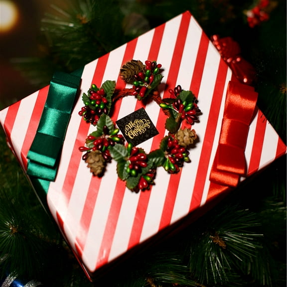 Christmas Decorations Clearance! Christmas Wrapping Paper Christmas Gift Wrapping Paper 100G Coated Paper Ribbon Laser Wrapping Paper Holiday Birthday Valentine's Day Packaging Wholesale B