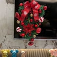 thumbnail image 1 of Christmas Decorations Clearance! Christmas Wreath Artificial Christmas Wreath Winter Wreath Christmas Sign Door Wreaths with Red Ornaments Needle and Green Leaves for Home Wall Window Indoor Outdoor, 1 of 7