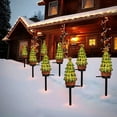 thumbnail image 1 of Christmas Decorations Clearance Fmlxio Solar Christmas Tree Ground Lights Resin Garden Patio Decor Ambiance Grass Lamp, 1 of 6
