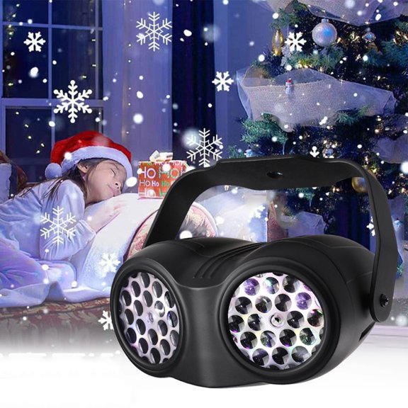 Christmas Decorations KITTEHIGM Led Binocular Snowflake Projection Lamp 16 Pattern Christmas Snowflake Decoration Lamp Indoor Festive Projector