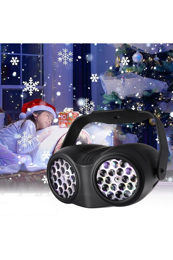 Christmas Decorations KITTEHIGM Led Binocular Snowflake Projection Lamp 16 Pattern Christmas Snowflake Decoration Lamp Indoor Festive Projector