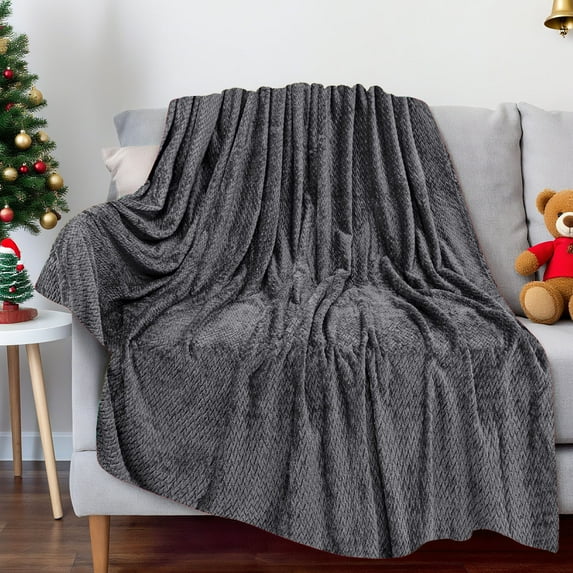 Christmas Decorations Comfort Reversible and Plush Flannel Fleece-Winter Christmas Sherpa Throw Fmlxio Christmas Blanket Soft Warm Nap Blanket Suitable For Sofa Bed Camping Festival
