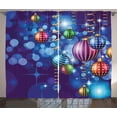 thumbnail image 1 of Ambesonne Christmas Curtains 2 Panel Set, Happy New Year Party, 108" x 90", Multicolor, 1 of 3