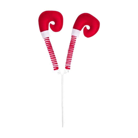 Curved Hook Boots Christmas Decorations, Holiday Door Hangers for Front Door Welcome, Family Gathering Stocking Stuffer, Coil Spring Sprigs for Indoor Arrangement and Seasonal Celebration Akmoler