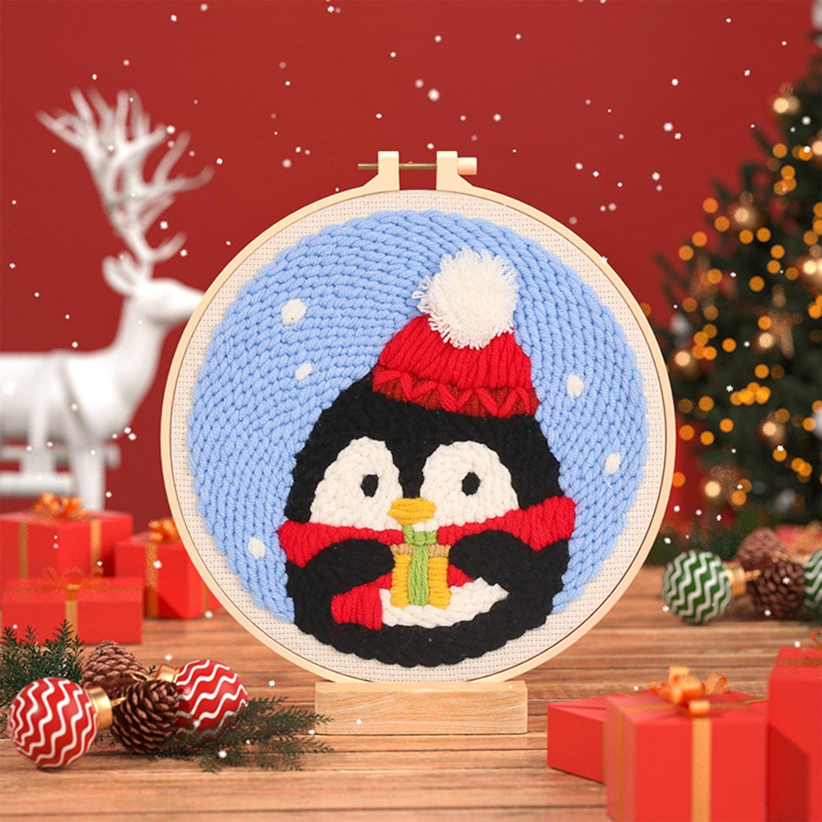 Christmas Decorations Christmas Embroidery Kit With Patterns