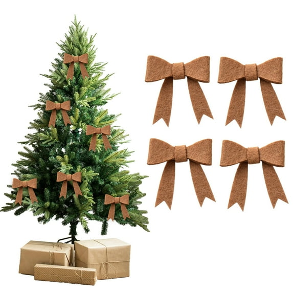 Christmas Decorations, Festive Home Accents, Holiday Tabletop Ornament for Celebrations Gatherings, Cloth Material, Green Red Brown Color, 5x5x2cm Size, Reusable Durable Design