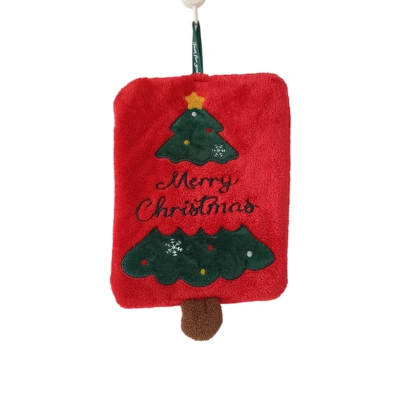 Christmas Decorations Fleece Hand Towels Super Absorbent Quick-Drying Kitchen Bathroom Towels Set of 4 Christmas Patterns Christmas Gifts Best Christmas Gifts 2025