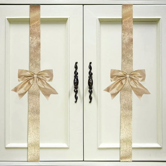 Christmas Decorations Fmlxio 4 Pack Christmas Cabinet Ribbon Bows Buffalos Plaid Door Ribbon And Bow Decoration Plaid Christmas Bows Christmas Decorationsfor Christmas Home Wall TreeWedding