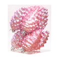 thumbnail image 1 of Christmas Decorations and Gift Package Combination Christmas Tree Pendant Set 9cm Plastic Ornaments 8pcs Shiny and Christmas for Festive Holiday Decor/ Christmas Tree Pine Cone Ornaments Pink A, 1 of 7
