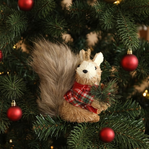 Christmas Decorations Grass Doll with Nut Pendant Hanging Ornament Cute for Tree Holiday Home Party Gift Decor