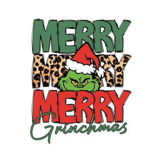 Cuoff Christmas Grinch Christmas Iron on Transfer Heat Transfer Design Sticker Iron on Vinyl Patches Iron on Transfer Paper for Clothing Hat Pillow