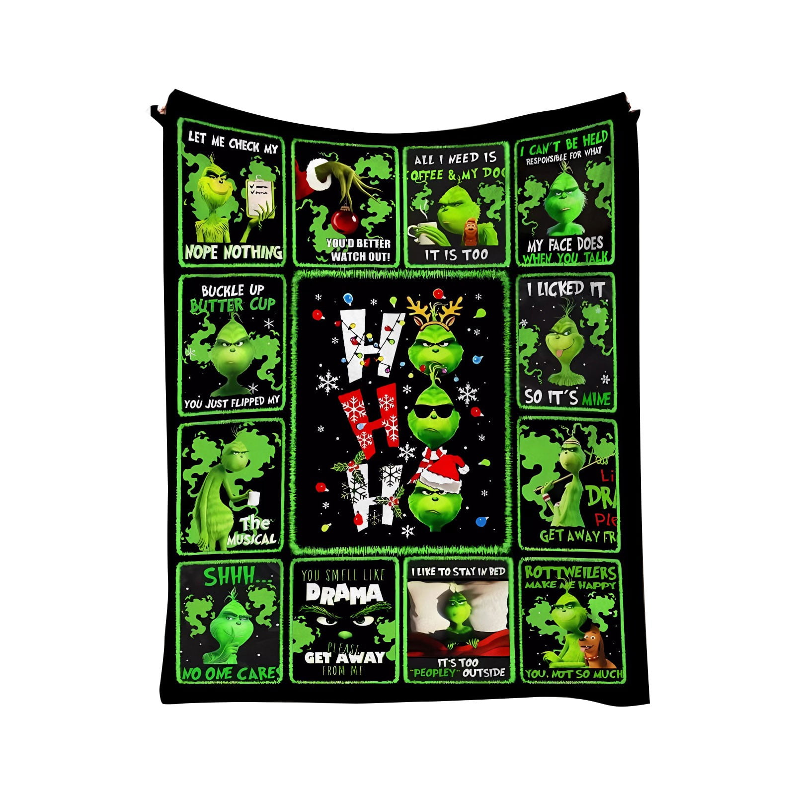 Christmas Decorations Grinch Weighted Blanket Printed Blanket Christmas