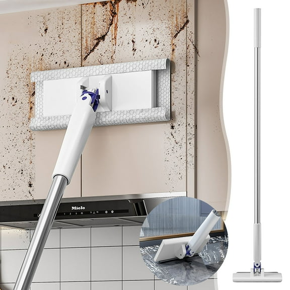 Mops For Floors, Facial Towel Mini Mop No Need To Wash Lazy People By Hand Automatic Cloth Clamping Flat Mop Secondary Use Of Cloth Lazy People Extended