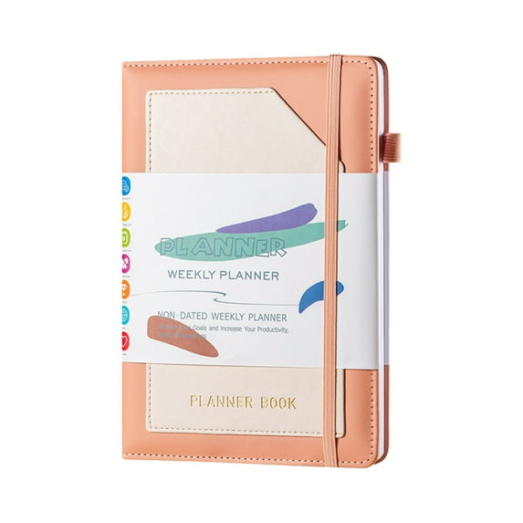 VOAVEKE 2024-2025 Planner,Academic Planner, Undated Schedule Book Planner Weekly Plan Book A5 Monthly Plan Notebook English Book