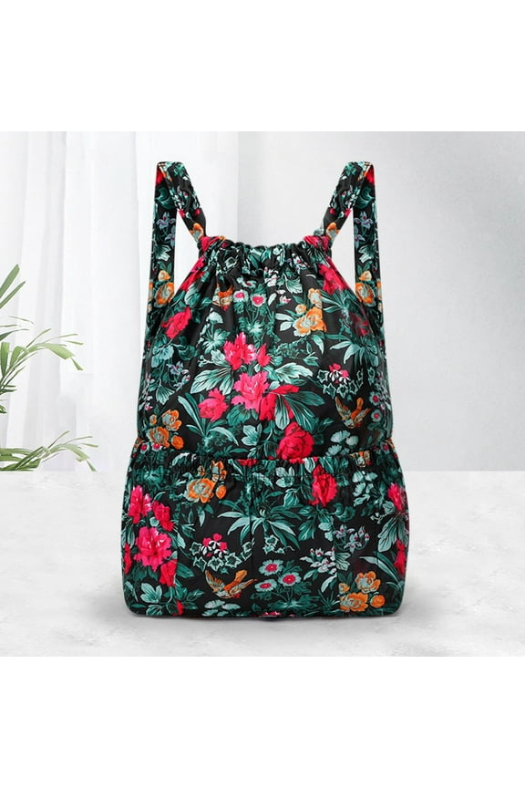 Backpacks For School,School Supplies, Drawstring Foldable Large Capacity Wet And Dry Separation Backpack