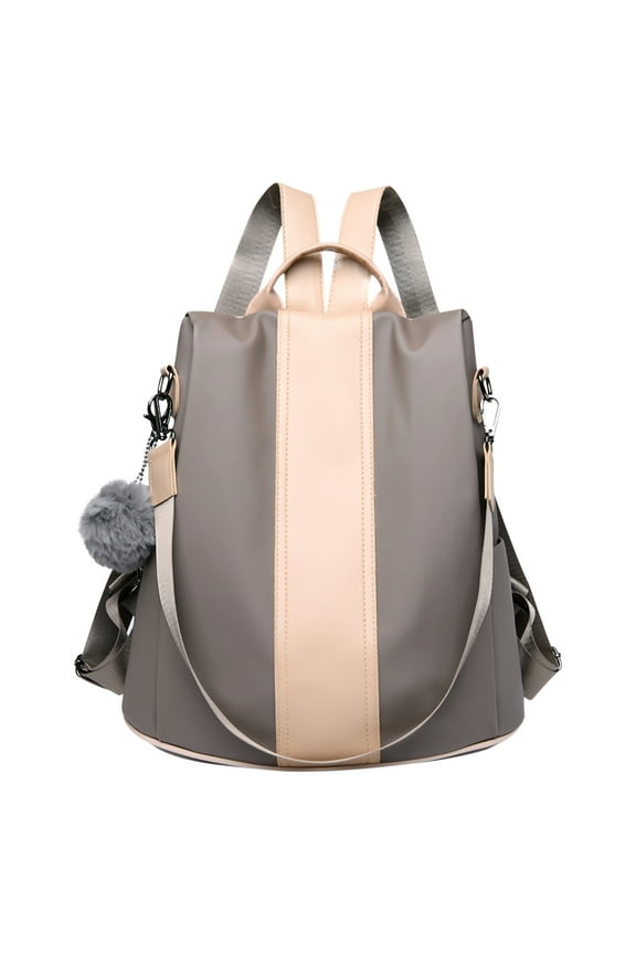 Backpacks For School,School Supplies, Fashion -theft Backpack Female ity Student Large-capacity Soft Leather Backpack -theft Bag Multi-functional