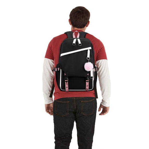 VOAVEKE Backpacks For School,School Supplies, High-value Computer Backpack USB Charging Interface Middle School Student Schoolbag Large-capacity Backpack