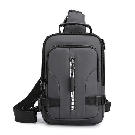 VOAVEKE Backpacks For School,School Supplies, Men's Multifunctional Chest Bag Messenger Bag Fashion Casual Shoulder Messenger Bag Tarpaulin Small Backpack