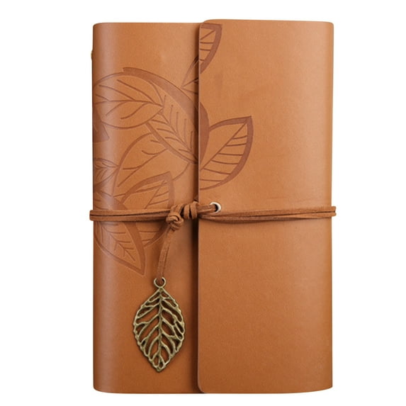 VOAVEKE Composition Notebook,Notebooks For Work, Notebook Yiye Zhiqiu Travel Diary Loose-leaf Retro Leaf Notebook