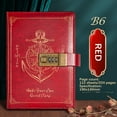 thumbnail image 1 of Christmas Decorations Holiday Deals 2024! VOAVEKE Composition Notebook,Notebooks For Work, Retro Password Notebook With Lock B6 Leather Notebook Student High Appearance Diary Notebook Notes, 1 of 3