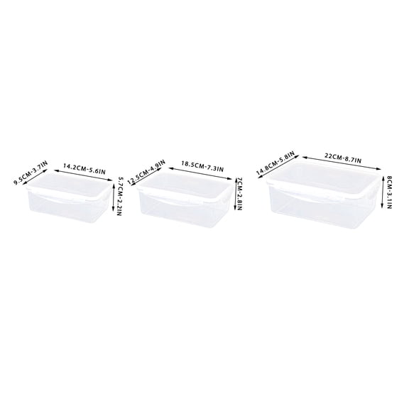 VOAVEKE Lunch Box,Snack Box, Plastic Transparent Fruit And Vegetable Storage Box Sealed Lunch Box