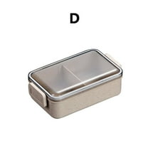 VOAVEKE Lunch Box,Snack Box, Student Lunch Box Compartment Office Worker Double Heating Lunch Box