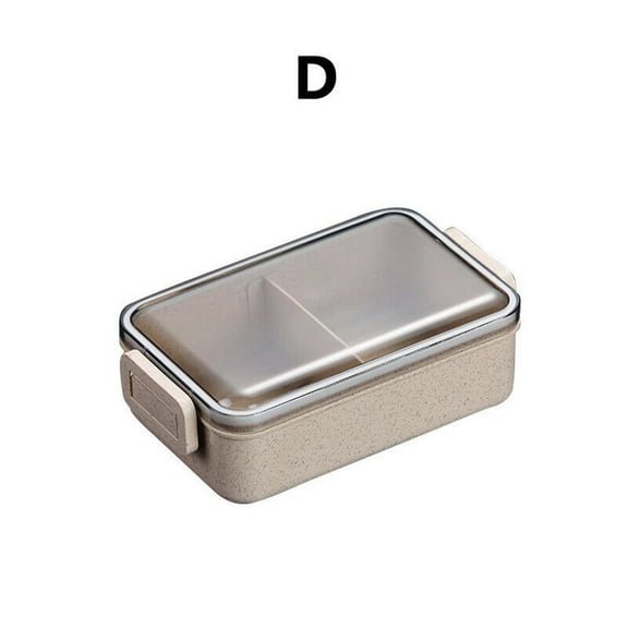 VOAVEKE Lunch Box,Snack Box, Student Lunch Box Compartment Office Worker Double Heating Lunch Box