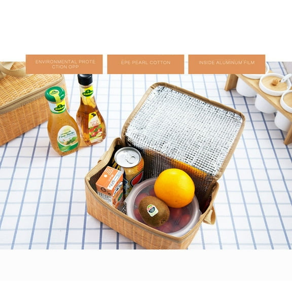 VOAVEKE Lunch Box For Women,Lunch Box For Men, Portable Insulated Thermal Cooler Lunch Box Tote Storage Bag Picnic Container